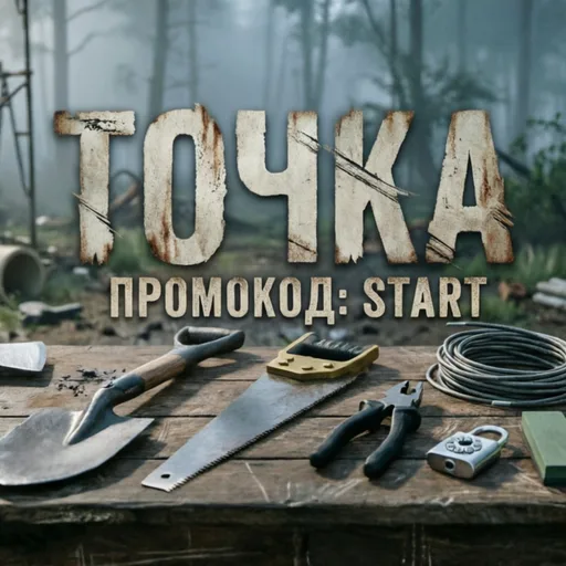 🛠️АКЦИЯ ДЛЯ НОВИЧКОВ!🛠️ | Сервер **ТОЧКА** 
 **Приветственный «Набор строителя»**
Залетай на сервер и начни выживание с преимуществом!

 Промокод: START
 **Что внутри:**
• x1 пачка гвоздей
• x1 топорик 
• x1 лопата
• x1 проволока
• x1 плоскогубцы
• x1 пила
• x1 верёвка
• x1 codelock
• x1 точильный камень

**Как активировать:**
1. Зайди на сервер **ТОЧКА**
2. Нажми кнопку `J`
3. Введи код: `START`
4. Забери лут !